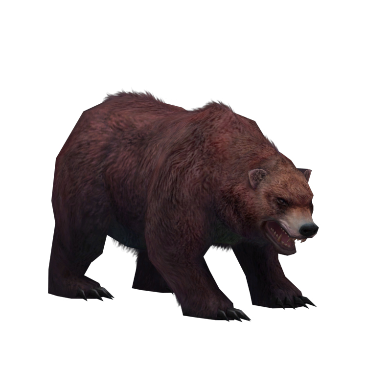 (Animal-0020) -3D-Monster Bear-Injured-right